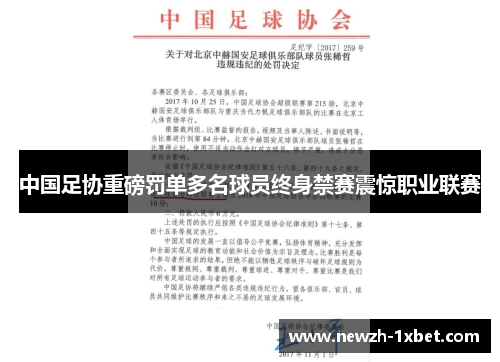 中国足协重磅罚单多名球员终身禁赛震惊职业联赛